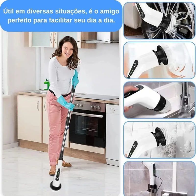 Multifunctional Electric Cleaning Mop 3 In 1 Electric Cordless Rotary Brush P/Multi-purpose Home