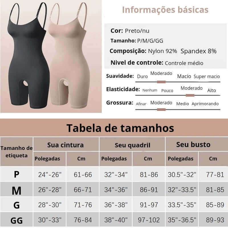 A sintaComfort Plus  é a solução perfeita para esculpir suas curvas com conforto e estilo. Feita com tecidos de alta qualidade, essa peça modeladora oferece suporte e define sua silhueta instantaneamente.