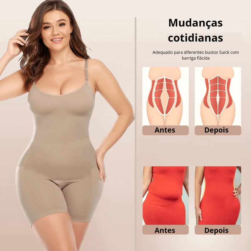 A sintaComfort Plus  é a solução perfeita para esculpir suas curvas com conforto e estilo. Feita com tecidos de alta qualidade, essa peça modeladora oferece suporte e define sua silhueta instantaneamente.