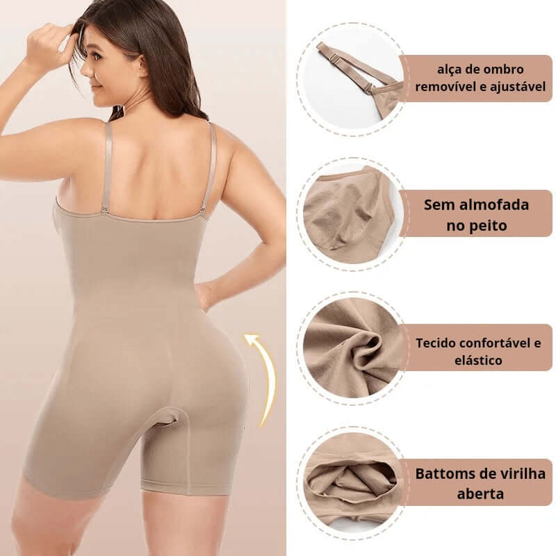 A sintaComfort Plus  é a solução perfeita para esculpir suas curvas com conforto e estilo. Feita com tecidos de alta qualidade, essa peça modeladora oferece suporte e define sua silhueta instantaneamente.